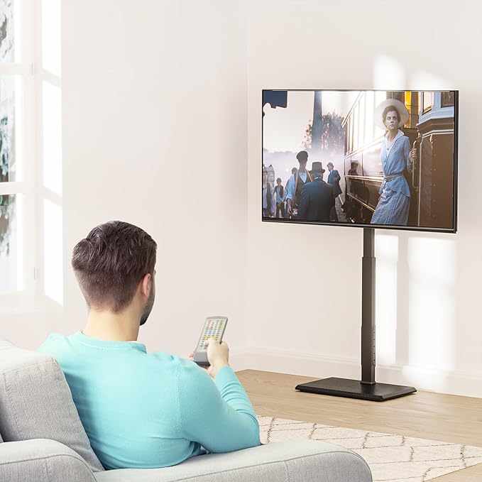 WALI Floor TV Stand with Power Outlet, Tall TV Stand Mount - Image 7