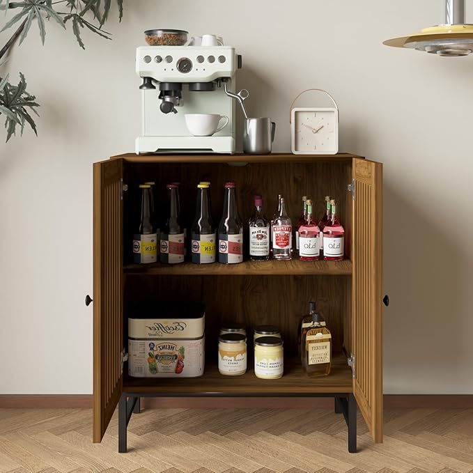 Buffet Storage Cabinet with 2 Doors, Kitchen Sideboard with Storage, Coffee Bar - Image 6