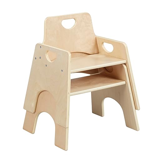 ECR4Kids Stackable Wooden Toddler Chair, Kids Furniture - Image 11
