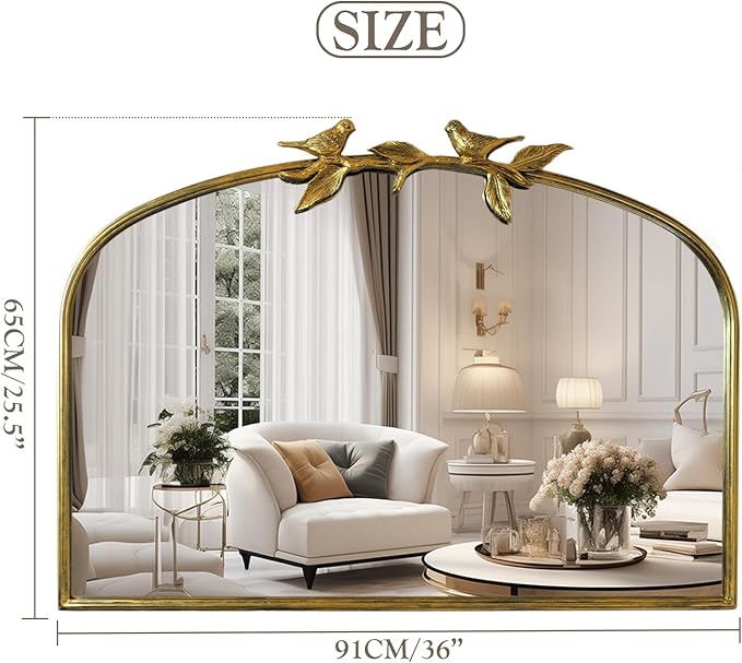 Gold Vintage Mirror - Image 3