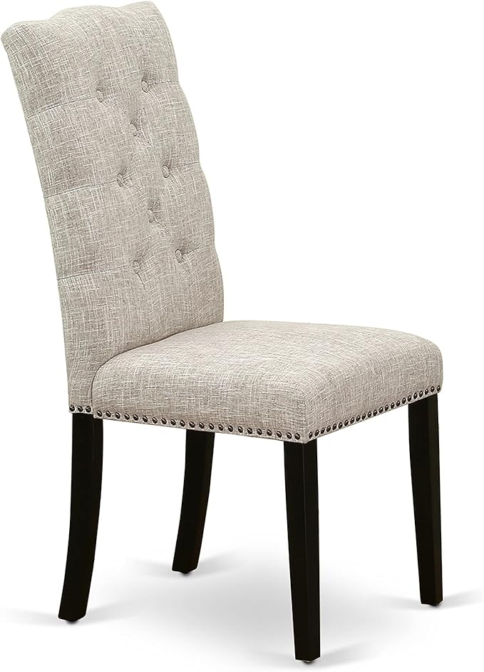 East West Furniture X677EL635-7 7 Piece Dining Table Set Consist of a Rectangle - Image 8
