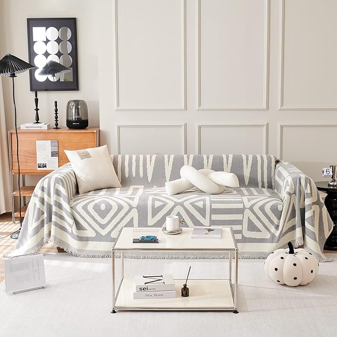 STACYPIK Boho Geometric Couch Cover by STACYPIK