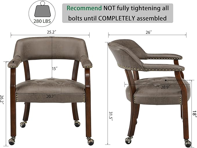 LEEMTORIG Large Dining Chairs - Image 3