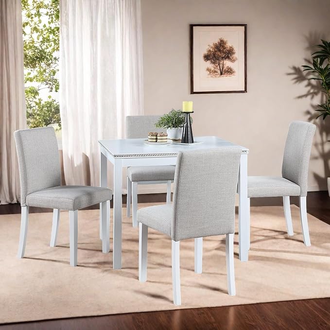 Dining Table Set for 4, 5-Piece Dining Room Table Set by Outdoorchairs