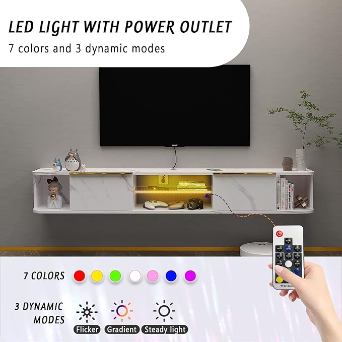 Pmnianhua LED Floating TV Stand - Image 4