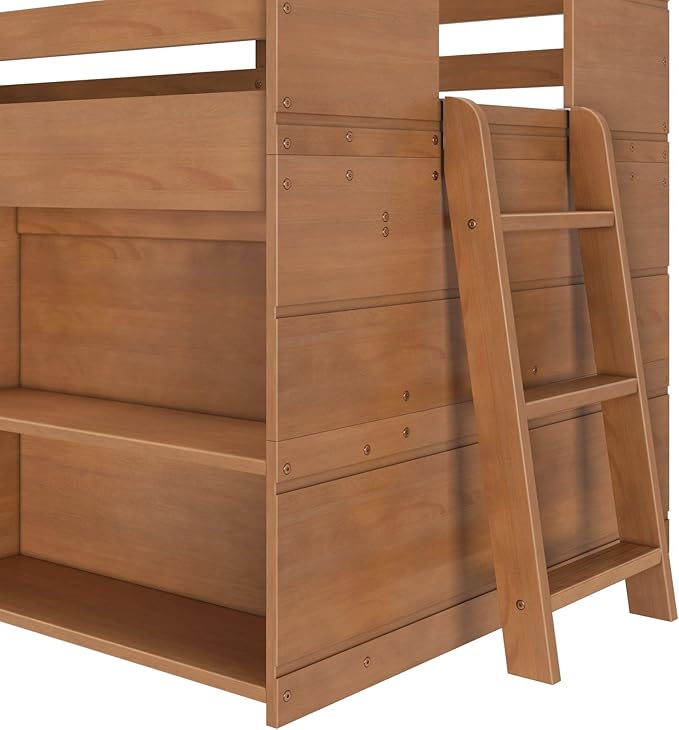 Max & Lily Modern Farmhouse Twin Low Loft Bed - Image 5