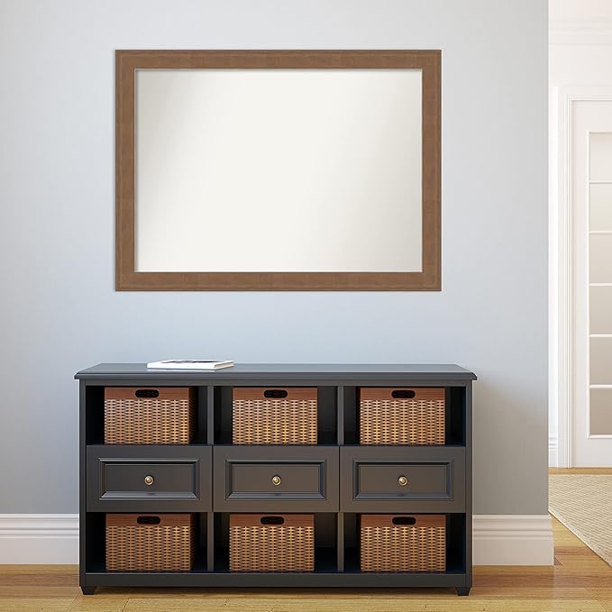 Amanti Art Brown Bathroom Mirror - Image 5