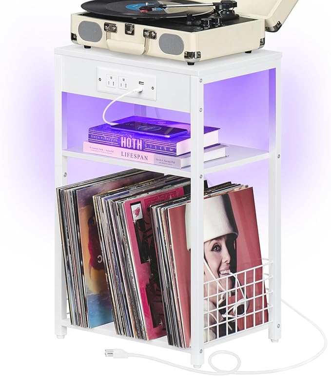 LELELINKY White Night Stand by LELELINKY