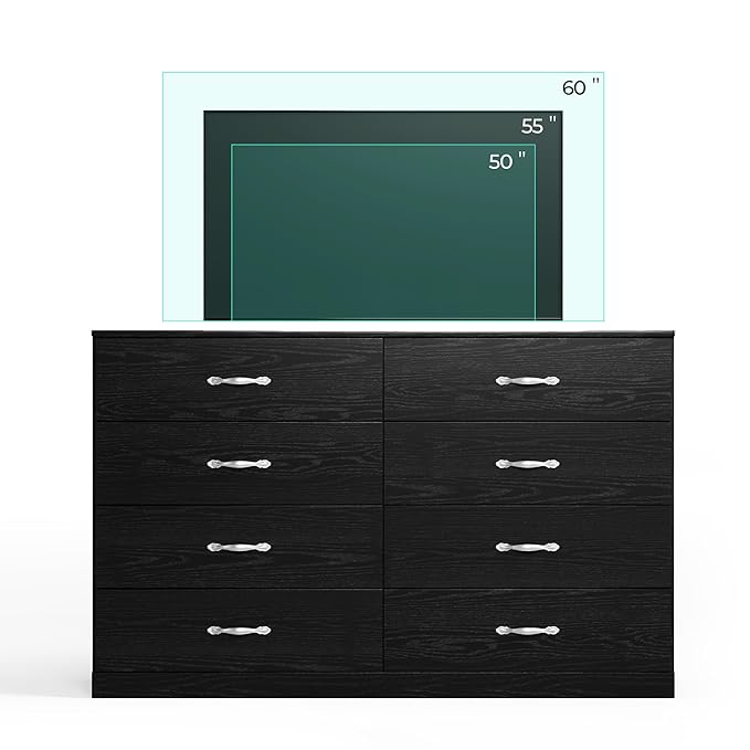 LINSY HOME 8 Drawer Dresser for Bedroom, Modern TV Stand Dressers - Image 9