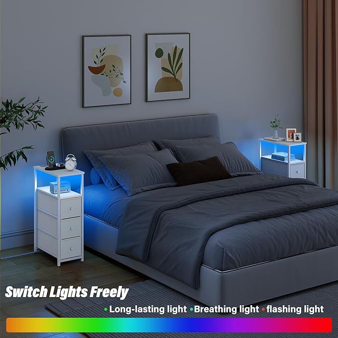 TUTOTAK Narrow LED Night Stand - Image 6