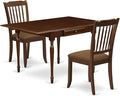 East West Furniture MZDA3-MAH-C 3 Piece Kitchen Table Set by EastWestFurniture