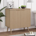 Buffet Cabinet with Storage, Wood Fluted Multifunctional Storage Cabinet with 2 by FONTOI