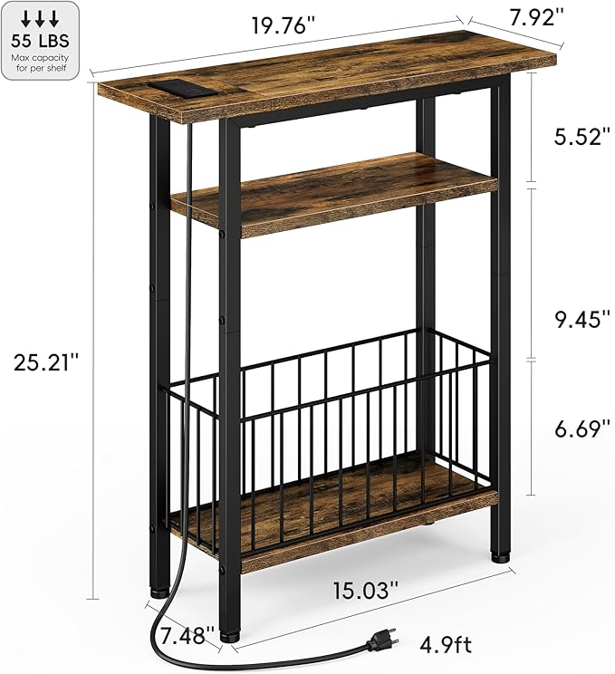 Vagusicc Narrow Side Table - Image 3