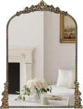 Vintage Arched Mirror, Vintage Black by YIDIE