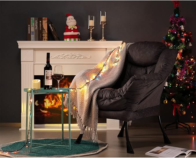 HollyHOME Modern Fabric Large Lazy Chair, Accent Oversized Comfy Reading Chair - Image 8