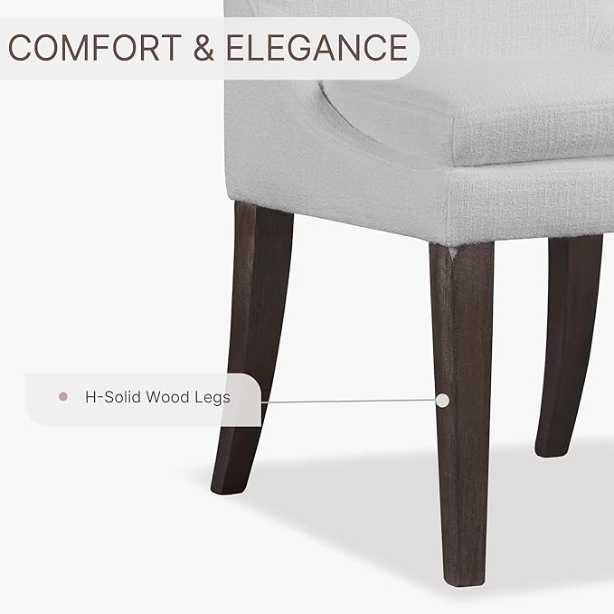 Upholstered Dining Chairs Modern Sidechair Performance Fabric High Back - Image 5