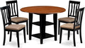 East West Furniture SUAN5-BCH-C 5 Piece Kitchen Table & Chairs Set Includes a by EastWestFurniture