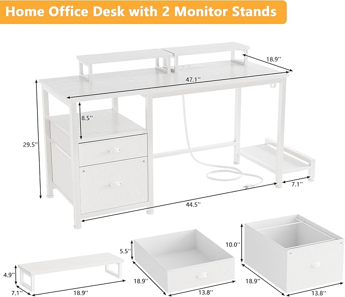 Furologee 47" Computer Desk - Image 3