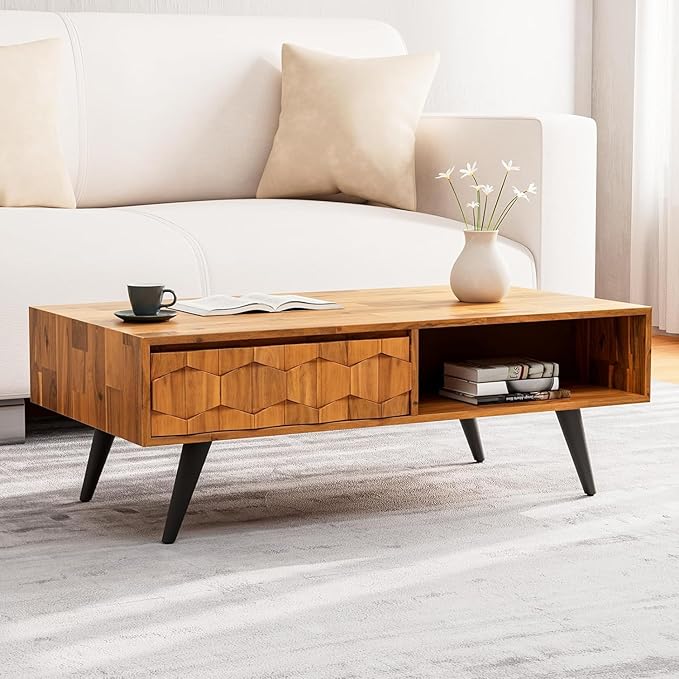 Bme Georgina Solid Wood Coffee Tables - Image 7
