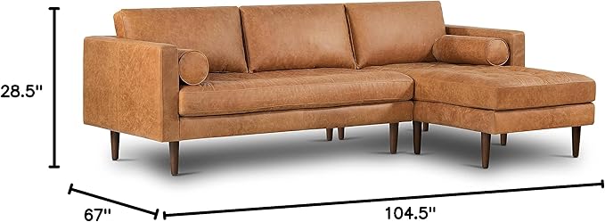 Poly & Bark Napa Leather Couch - Image 2