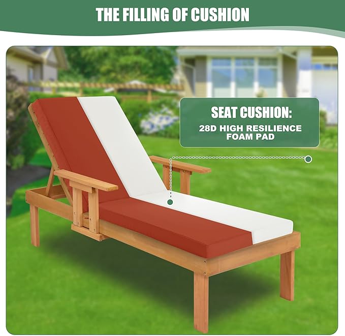 Chaise Lounge Cushions Outdoor - Image 3