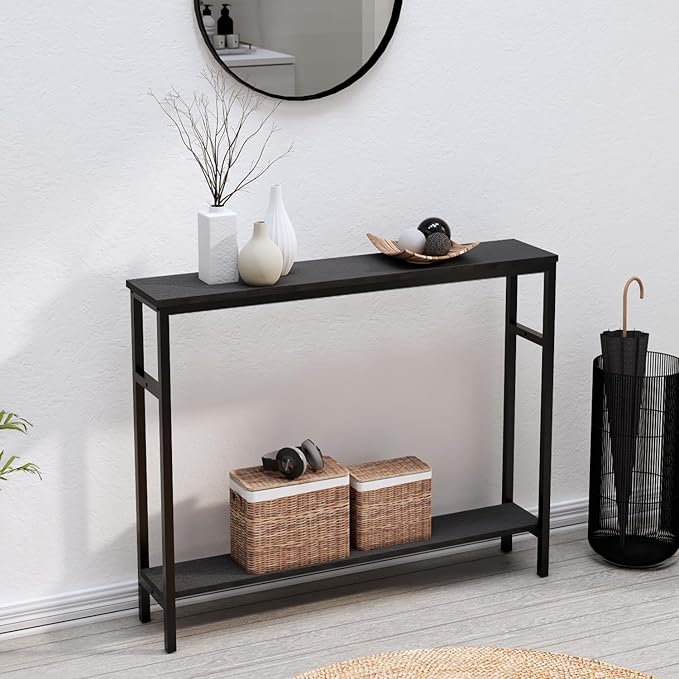 Narrow Console Table, 39.4” Sofa Table - Image 9