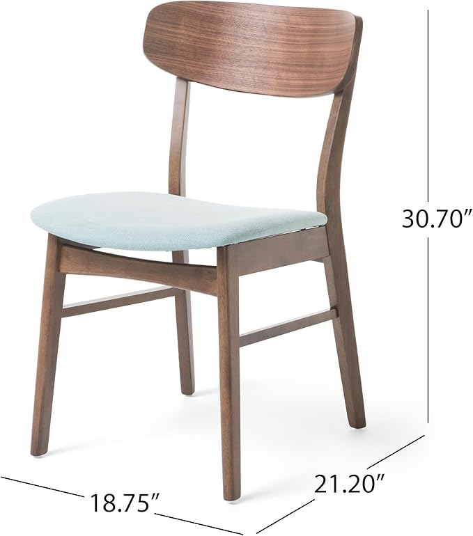 Christopher Knight Home Anthony Mid-Century Modern 7 Piece Dining Set, Mint and - Image 4
