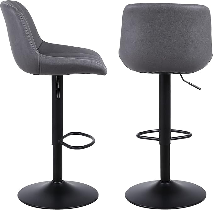 Bar Stools Set of 1, Swivel Counter Height Barstools - Image 8