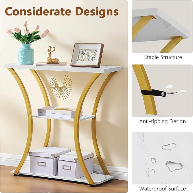 Hoctieon 3 Tier Console Table - Image 8
