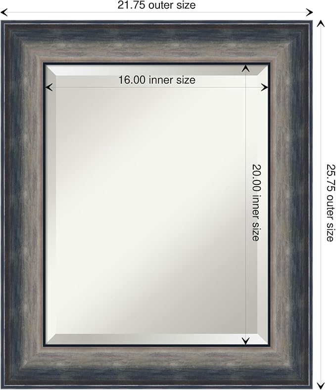 Amanti Art Silver Bathroom Mirror - Image 4