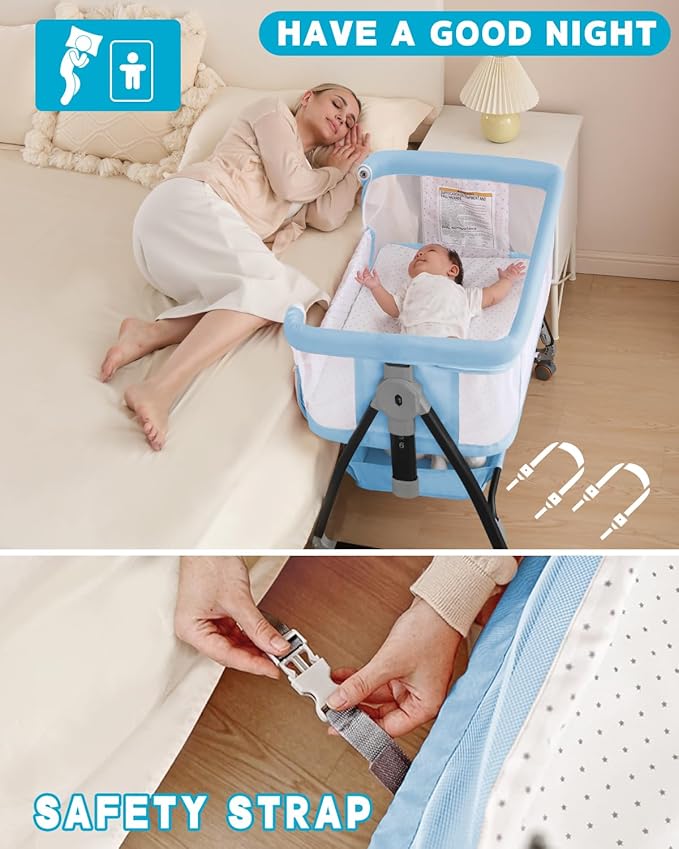 3 in 1 Baby Bassinet, Bedside Crib - Image 5