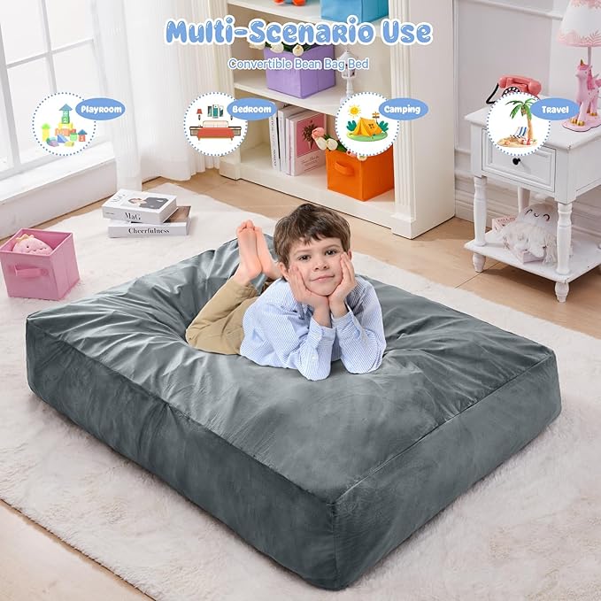 Kids Bean Bag Chair Bed - Image 5