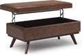 SIMPLIHOME Owen 42 inch Wide Mid Century Modern Rectangle Lift Top Large Coffee by SimpliHome