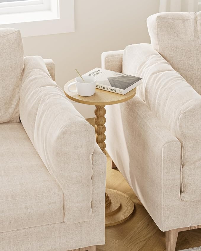 Masupu Round Side Table, Small End Table - Image 6