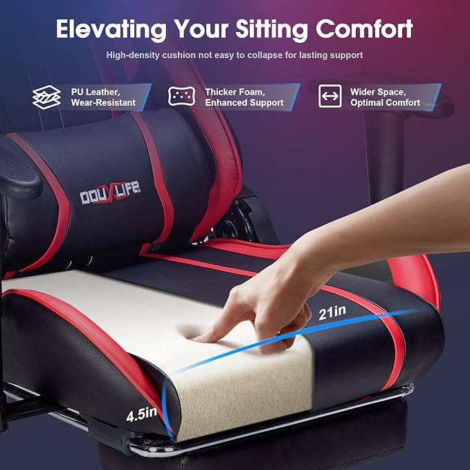 Massage Gaming Chair 7-Point, Office Chair - Image 3