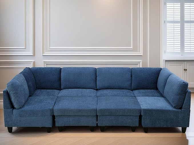 U Shaped Sectional Couch, Convertible Modular Sectional Sofa - Image 3