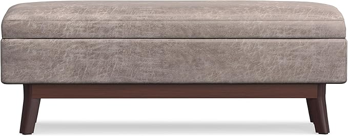 SIMPLIHOME Owen 48 inch Wide Mid Century Modern Rectangle Rectangular Storage - Image 6