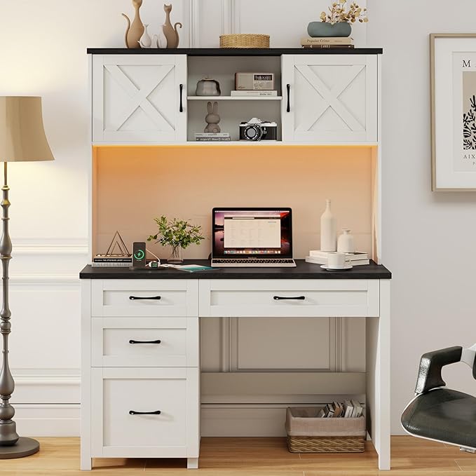Farmhouse 67" H Executive Desk by Vabches