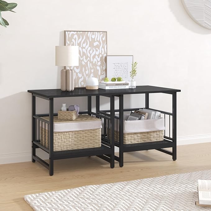 18" Square End Table, Modern Nightstand Side Table, Nightstand - Image 7