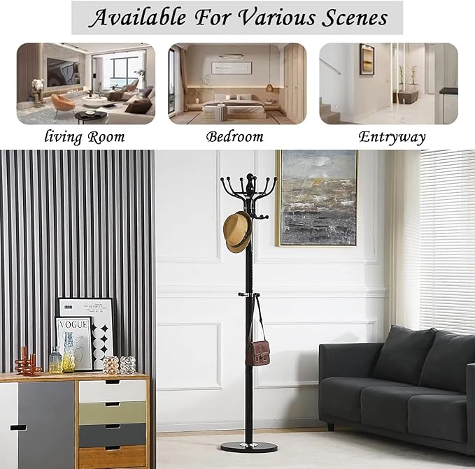 Kertnic Freestanding Coat Rack - Image 6