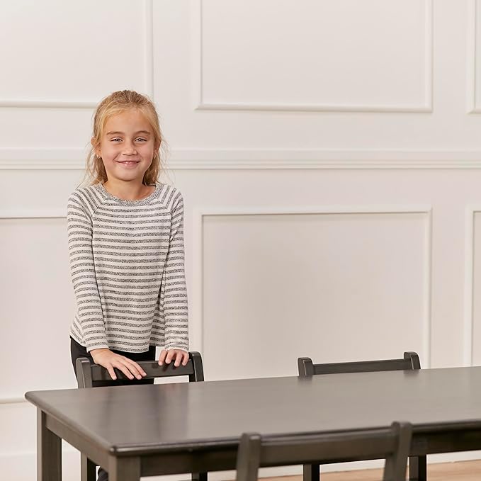 ECR4Kids 24in x 48in Rectangular Hardwood Table and Chair Set, 12in Seat Height - Image 9