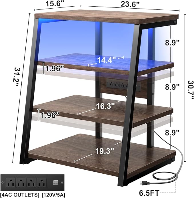 Armocity 4-Tier AV Media Stand - Image 3