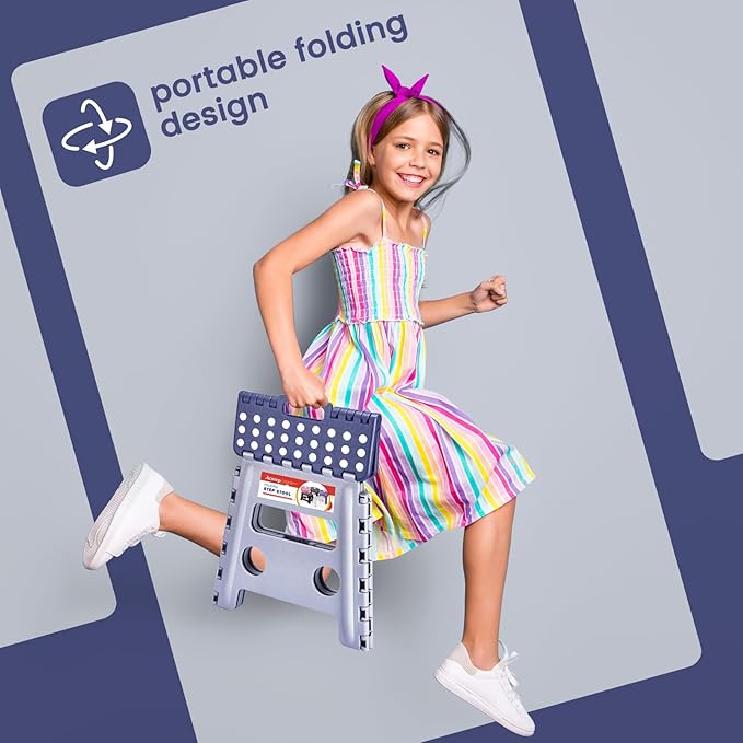ACSTEP 13 Inch Folding Step Stool, Foldable Step Stools - Image 4