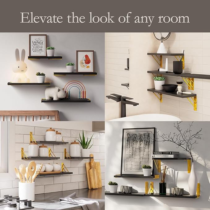 BAYKA Floating Shelves for Bedroom Decor, Wall Shelves for Storage, Wall - Image 6