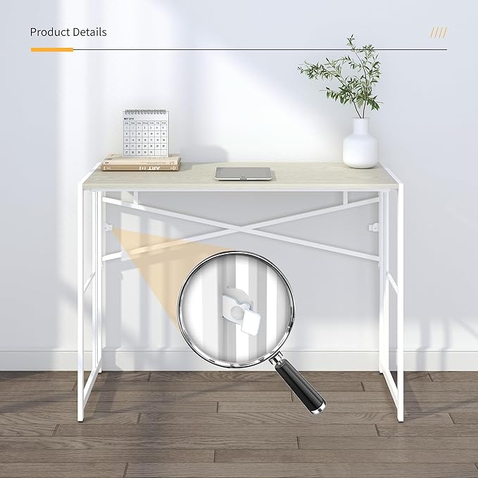 40 inch Folding Desk, Writing Gaming Computer Camping Desk, No Assembly - Image 9