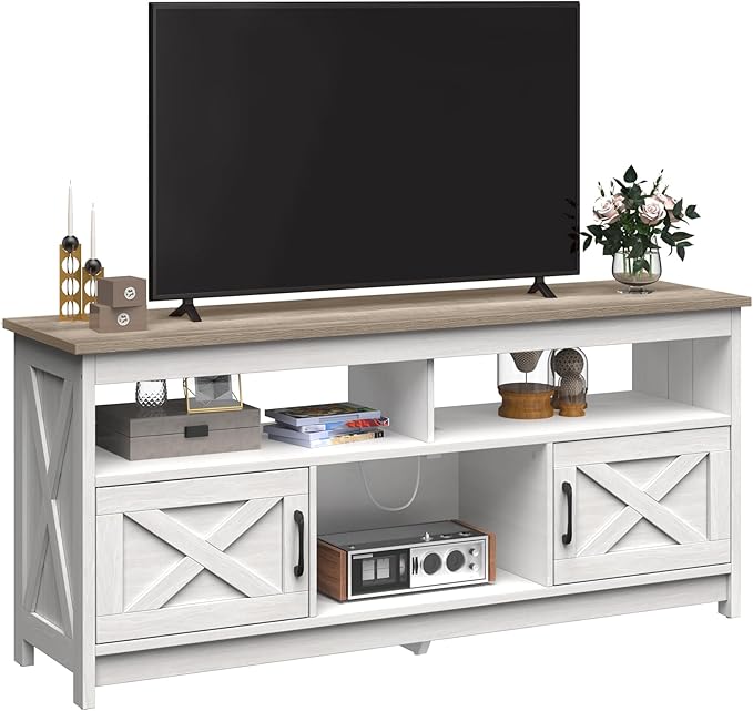 YITAHOME TV Stand for 65/55 Inch TV, Farmhouse Entertainment Center - Image 9