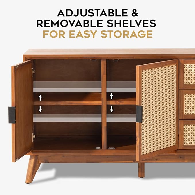 Bme Rattan Pre-Assembled Buffet Sideboard - Image 4