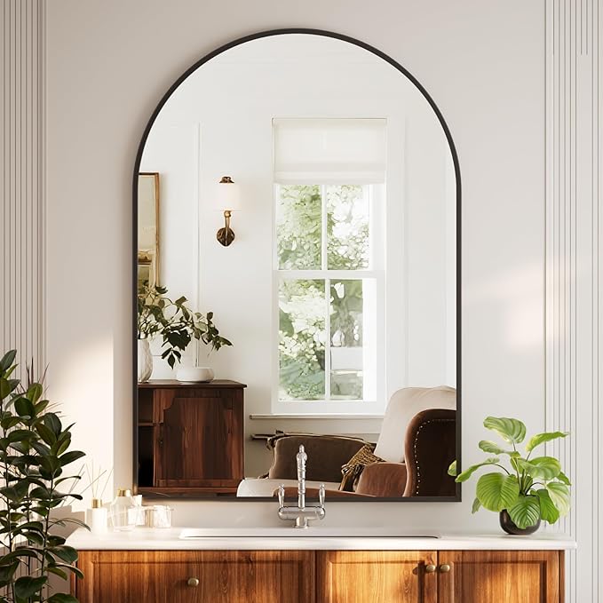 HARRITPURE 32"x48" Arched Bathroom Mirror - Image 7