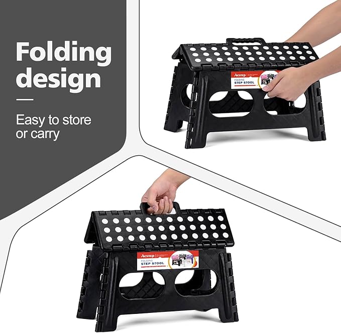 ACSTEP Foldable Step Stool for Kids and Adults, 15-Inch Extra Wide 9-Inch - Image 4