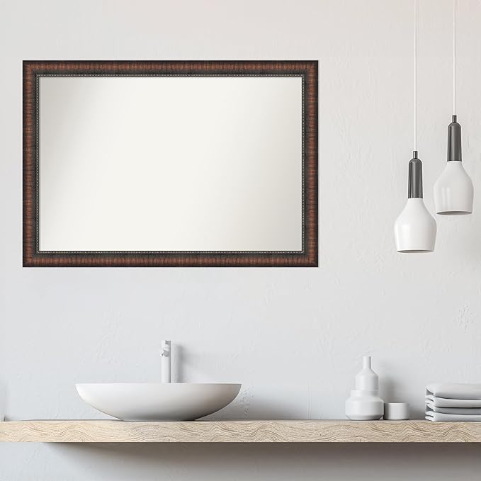 Amanti Art White Bathroom Mirror - Image 6